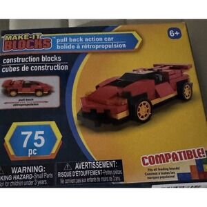 Make-It Blocks Pull Back Action Car